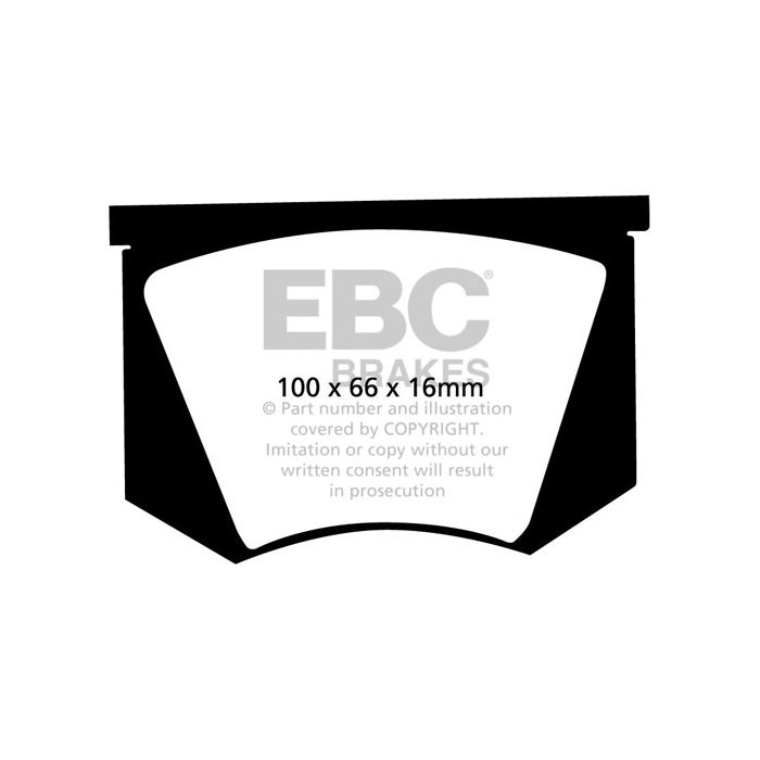 DP2100 Pastillas de freno GREENSTUFF EBC Frenos para AC Ace Aceca Greyhound Aston Martin PEERLESS Peerless Triumph TR3 TR3A TR4 Italia WARWICK GT Triumph TR3 TR3A TR4 AC Cobra DB MK3