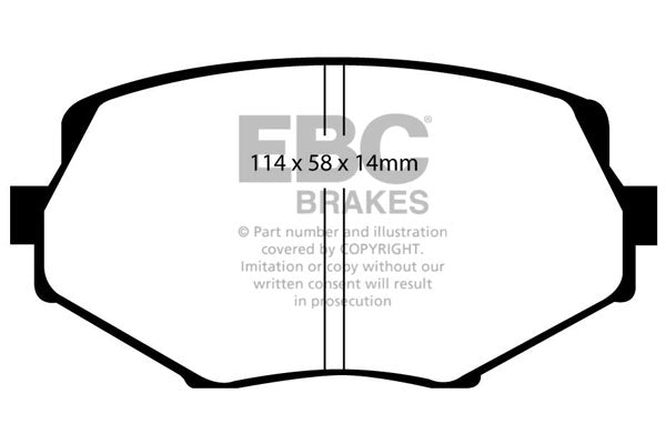 DP41002R Pastillas de freno YELLOWSTUFF EBC Brakes para Mazda Mazda Miata MX5 MX5 Mk1 NA MX5 Mk2 NB – otra vista