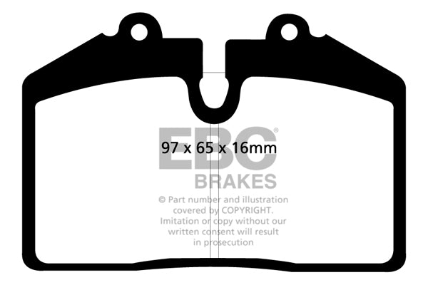 DP21013 Pastillas de freno GREENSTUFF EBC Brakes para Ford Puma Racing