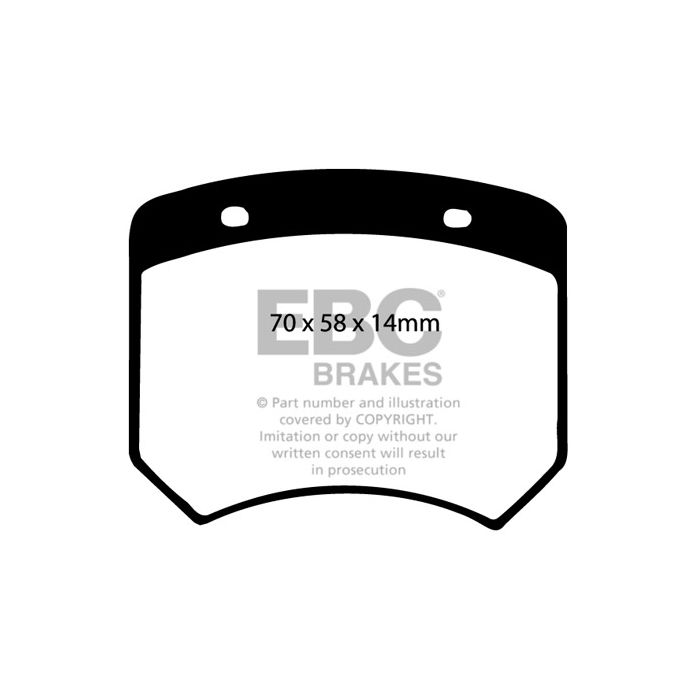 DP102 ULTIMAX2 EBC brake pads for Austin Mini LIGHT CAR COMPANY Rocket MARCOS Mini Marcos Morris Mini UNIPOWER Unipower GT Mini Cooper S Mini 1275 GT Mini Cooper S Mini 1275 GT