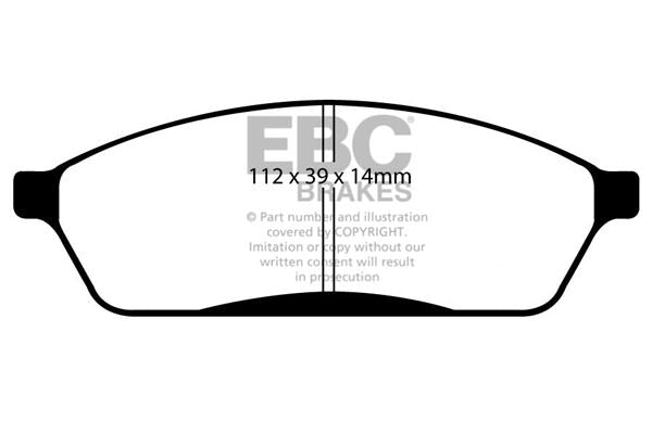 DP1023 Pastillas de freno ULTIMAX2 EBC Brakes para Subaru Vivio