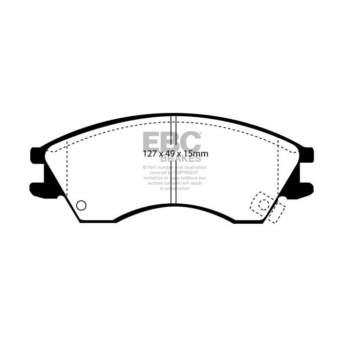 Pastillas de freno DP1029 ULTIMAX2 EBC para Subaru Justy