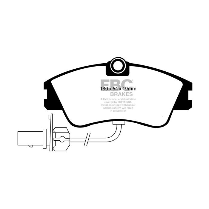 DP1030/2 ULTIMAX2 EBC Brake Pads for Volkswagen Caravelle Volkswagen COMMERCIAL Transporter Kombi/Camper T4