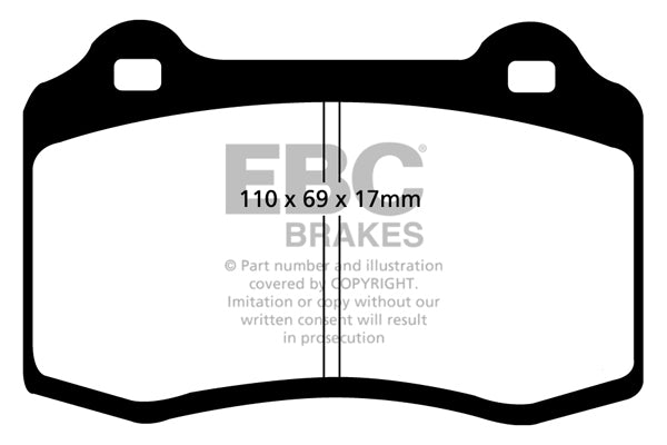 DP1031 Pastillas de freno ULTIMAX2 EBC Brakes para Alfa Romeo 147 156 GTV Spider Fiat Coupe