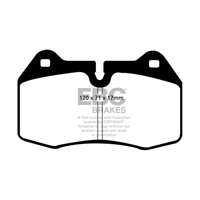 DP21032 GREENSTUFF EBC Brake Pads for BMW BMW 840 E31 850 E31 7 Series E38 725 7 Series E38 728 7 Series E38 730 7 Series E38 735