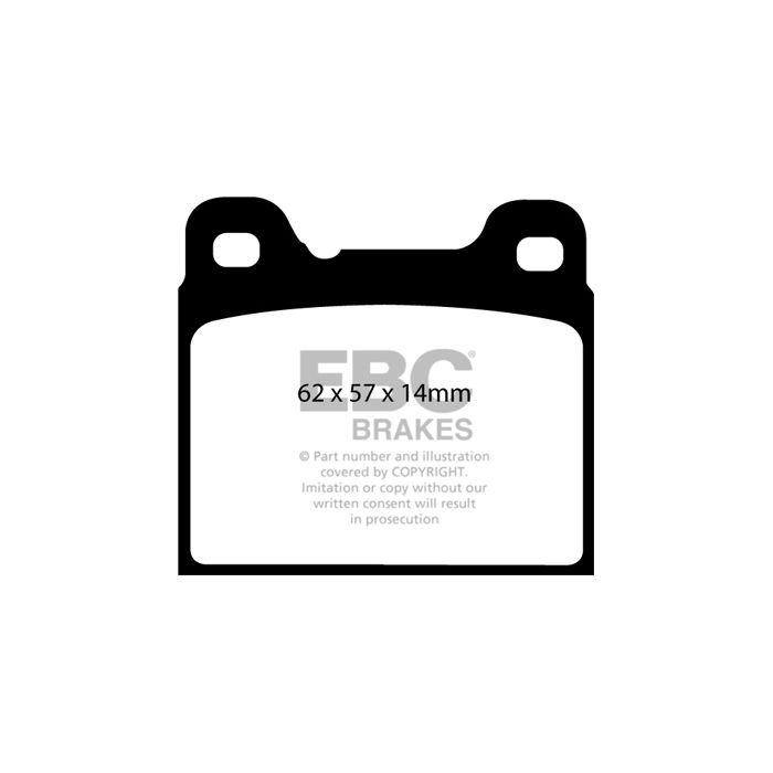 Pastillas de freno DP41043R YELLOWSTUFF EBC para Volvo 740 760 780 850 940 960 Volvo 740 960 850 T-5 850 T-5R 850 R 94