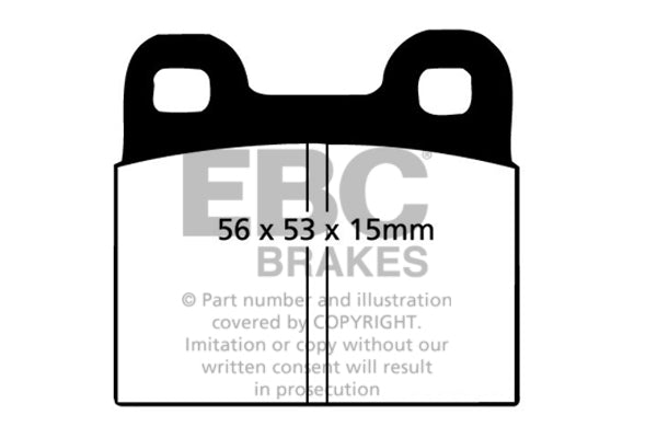 DP2105 Pastillas de freno GREENSTUFF EBC Brakes para DAF 45 46 55 66 DKW F12 GLAS 1004 1204 1300 GT 1304 1600 GT 1700 1700 GT NSU Prinz Sport Prinz 110 110SC 1000 1000TT 1000TTS 1200 1200TT Spider Opel Kadett Olympia SIMCA 1000 1100 Volkswagen 1500