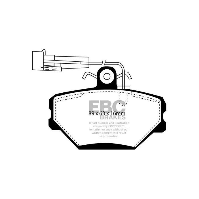 DP1052 ULTIMAX2 EBC brake pads for FSO Caro Polonez commercial delivery van.