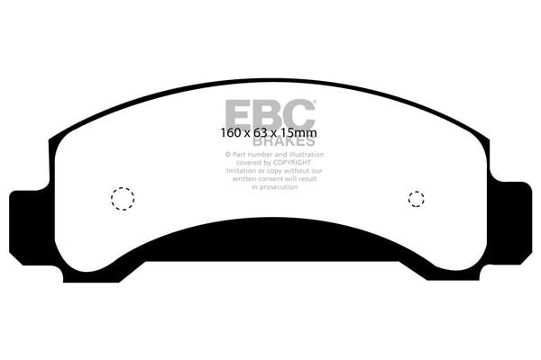 DP61085 Pastillas de freno GREENSTUFF EBC Brakes para Ford Explorer USA Ford Aerostar Explorer Ranger 2WD