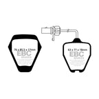 DP41094R YELLOWSTUFF EBC Brake Pads for Audi A6 quattro C5/4B and A6 quattro Avant C5/4B.