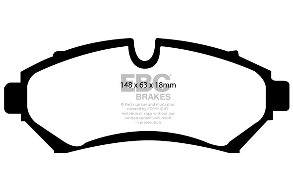 DP21100/2 Pastillas de freno GREENSTUFF EBC Brakes para Cadillac Seville Cadillac Seville