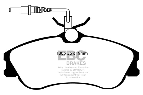 DP21104 Pastillas de freno GREENSTUFF EBC Brakes para Citroen Berlingo Multispace Xsara Peugeot 306 Partner