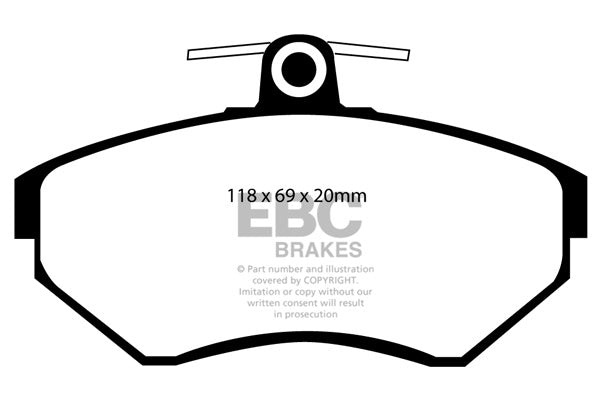 DP1113 Pastillas de freno ULTIMAX2 EBC Brakes para Volkswagen Passat B4 Passat B5