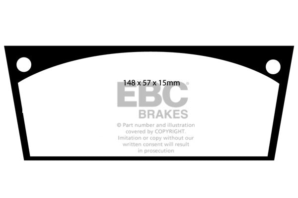 Pastillas de freno DP113 ULTIMAX2 EBC Brakes para Citroen DS 19 ID 19