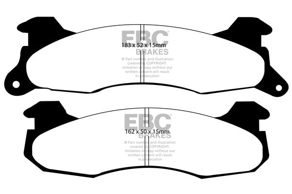 DP1161 Pastillas de freno ULTIMAX2 EBC Brakes para Ford Mustang 3rd Generation