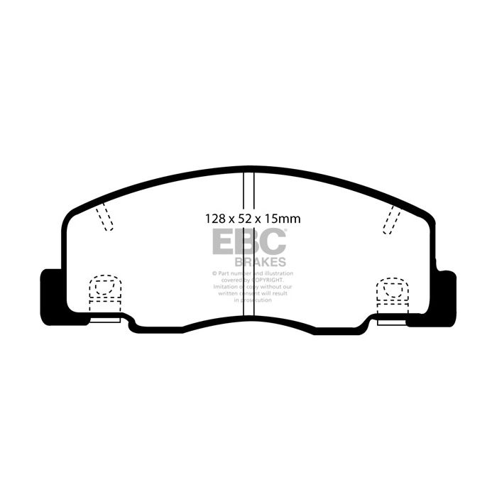 DP1204 ULTIMAX2 EBC Brake Pads for Toyota Estima Lucida Previa Town Ace CR40