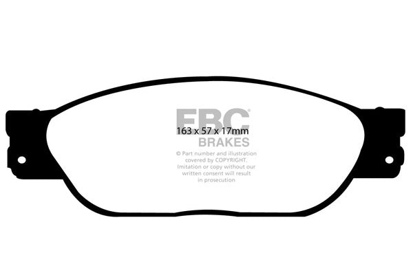 DP1220 Pastillas de freno ULTIMAX2 EBC Brakes para Ford Thunderbird Jaguar LINCOLN LS SType