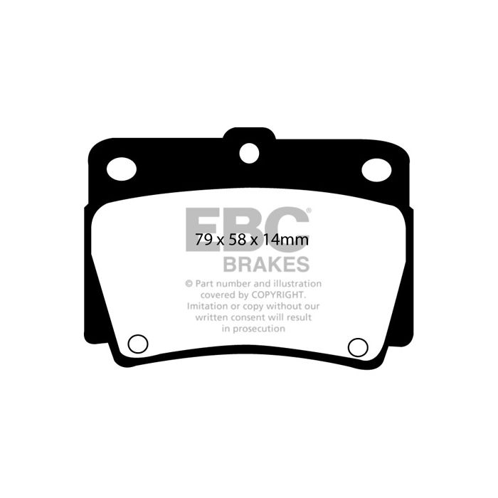 Pastillas de freno DP61228 GREENSTUFF EBC para Mitsubishi Challenger Shogun Sport, Mitsubishi Montero Sport y Pajero Sport.