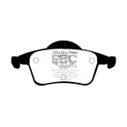 Pastillas de freno DP1231 ULTIMAX2 EBC para Volvo S60 Mk1 S80 Mk1 V70 Mk1 V70 Mk2 V70 XC XC70 Mk1 Cross Country S60 Mk1 T5 S80 Mk1 T6 V70 Mk2 R V70 Mk2 T5 V70 Mk3