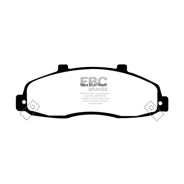 DP1259 ULTIMAX2 EBC Brake Pads for Ford LINCOLN Blackwood F15