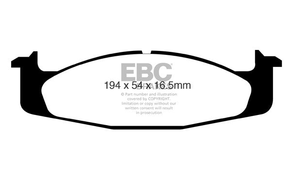 DP71260 Pastillas de freno GREENSTUFF EBC Brakes para Ford Bronco Econoline E150 F15