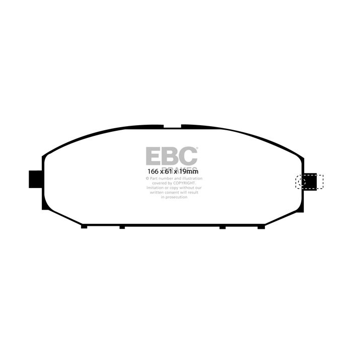 DP51280NDX BLUESTUFF NDX EBC Brake Pads for Nissan Patrol Y61
