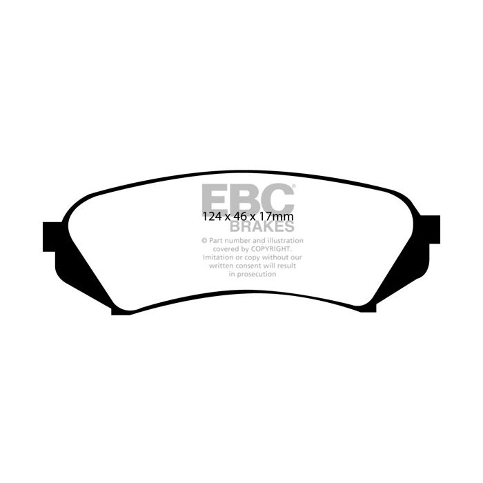 Pastillas de freno DP1282 ULTIMAX2 EBC para Toyota Landcruiser UZJ100, Landcruiser HDJ100 y Landcruiser HDJ101