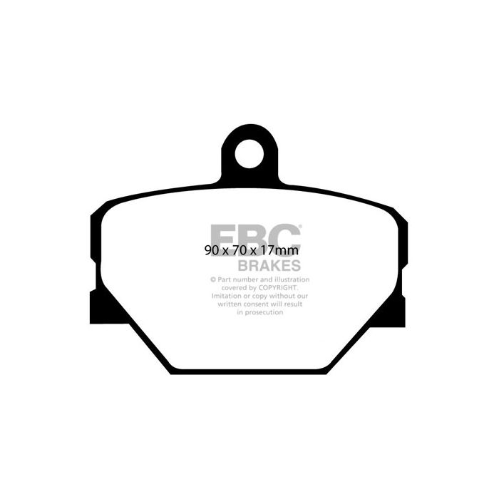 Pastillas de freno DP1287 ULTIMAX2 EBC para SMART Crossblade Fortwo W450 Fortwo W451 Fortwo W451 Brabus Roadster CityCabrio CityCoupe