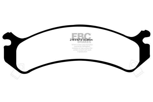 DP61305 Pastillas de freno GREENSTUFF EBC Brakes para Chevrolet Avalanche 2500 HUMMER H2 Chevrolet Avalanche 2500 Express Van 2500 Express Van 3500 Silverado 1500 2WD Silverado 1500 4WD Silverado 2500 2WD Silverado 2500 4WD Silverado 2500 HD