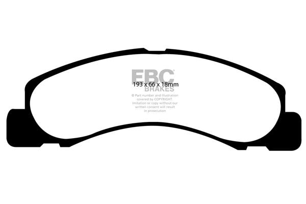 DP61308 Pastillas de freno GREENSTUFF EBC Brakes para Ford Excursion Ford Excursion F250 inc Super Duty F350 inc Super Duty