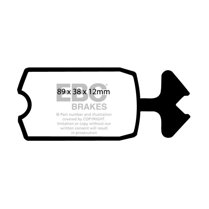 Pastillas de freno DP131 ULTIMAX2 EBC para Citroën 2CV Ami 8 Dyane Mehari