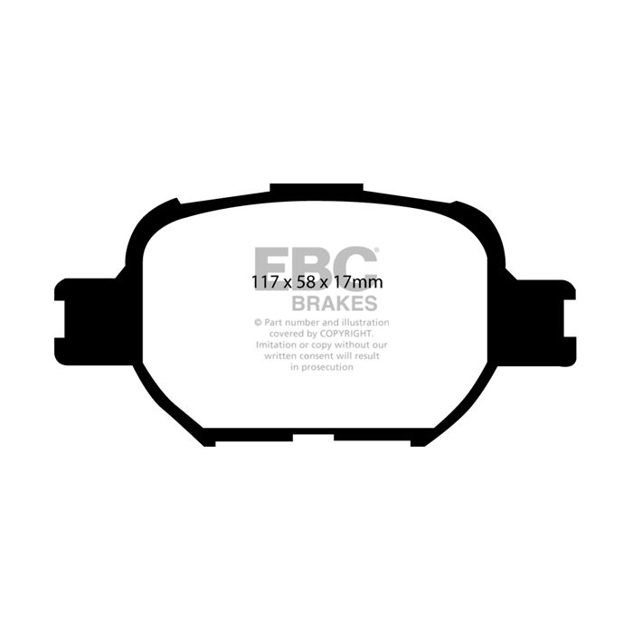 DP1325 ULTIMAX2 EBC Brake Pads for Toyota Altezza GXE10 Celica ZZT230 Celica ZZT231 Corolla CDE120 Corolla Verso Verossa Will ZZE128