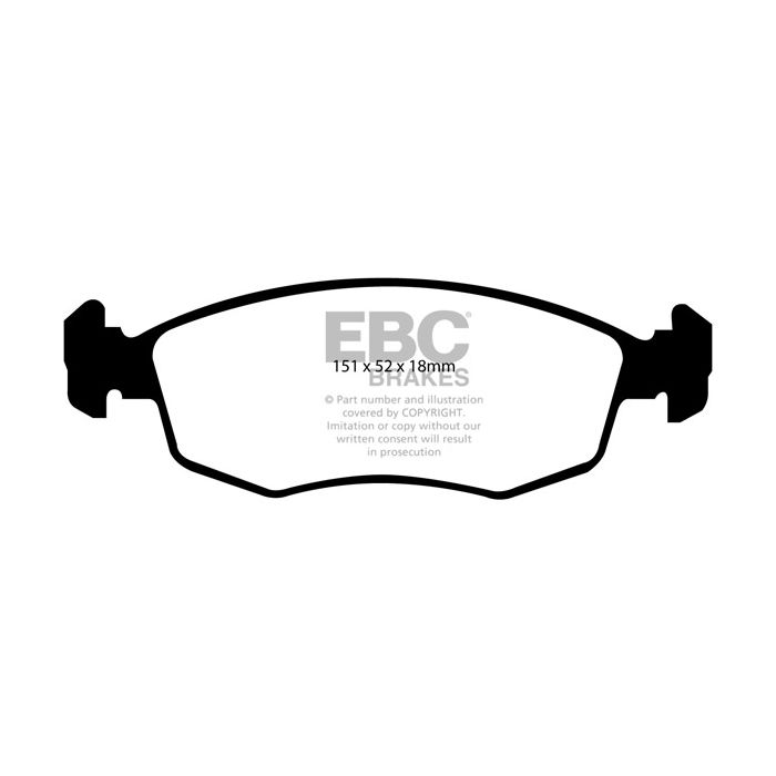 DP1337 ULTIMAX2 EBC Brake Pads for Fiat Doblo Punto Fiat COMMERCIAL Doblo Strada Pickup