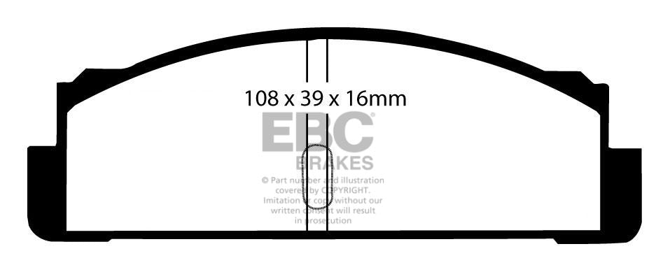 DP133 Pastillas de freno ULTIMAX2 EBC Brakes para Subaru 100