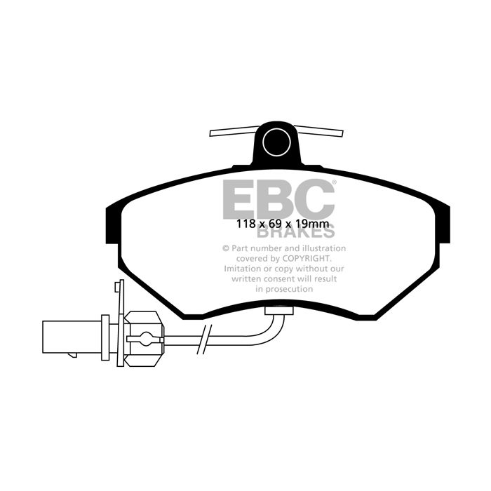 DP1351 ULTIMAX2 EBC Brake Pads for Audi A4 B5, A4 B6, A4 B7, A4 quattro B5, A4 quattro Avant B5, Seat Exeo, and Volkswagen Passat B5.