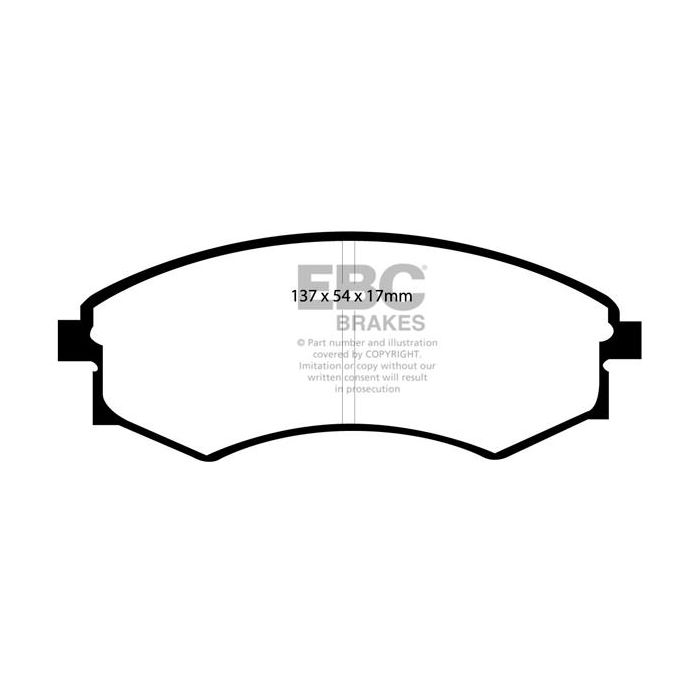 DP1358 ULTIMAX2 EBC Brake Pads for Daewoo Korando Musso, Hyundai Coupe, Elantra, Lantra, Matrix, Sonata and KIA Magentis.