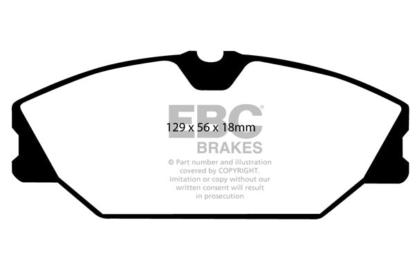 DP1369 Pastillas de freno ULTIMAX2 EBC Brakes para Renault Clio Mk2 Laguna Saloon Laguna Estate Megane Convertible Mk1 Megane Coupe Mk1 Megane Estate Mk1 Megane Hatch Mk1 Megane Saloon Mk1 Megane Scenic Safrane Scenic RX4 Renault COMMERCIAL Megane