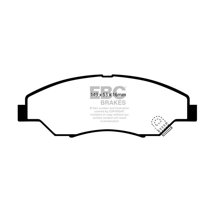 Pastillas de freno DP1404 ULTIMAX2 EBC para KIA Retona Sportage K0