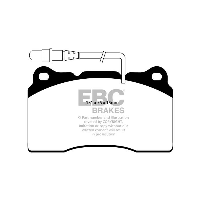 Pastillas de freno DP1419 ULTIMAX2 EBC para Citroën C8, Fiat Ulysse, Lancia Phedra, Peugeot 607 y 807.