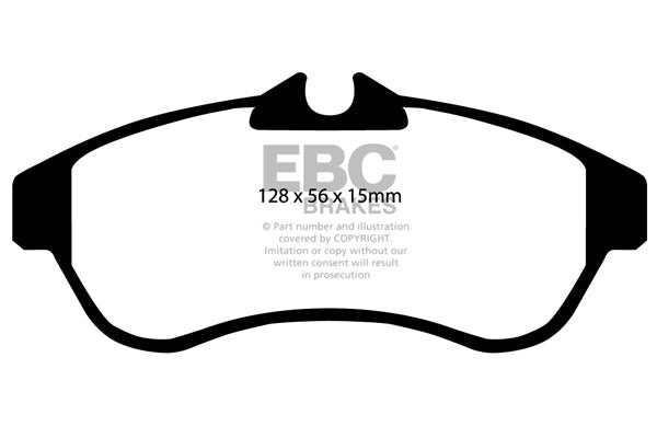 DP41435R Pastillas de freno YELLOWSTUFF EBC Brakes para Citroen C2 C2 VTR C3 Pluriel C3 Mk1