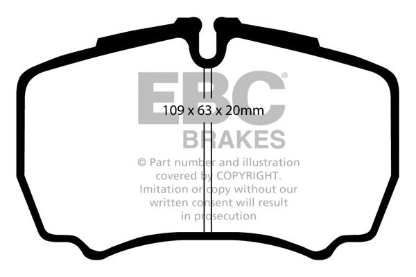 DP1440 Pastillas de freno ULTIMAX2 EBC Brakes para Ford COMMERCIAL Transit 3rd Gen 430 Transit 3rd Gen 450 IVECO COMMERCIAL Daily 20062011 35S Daily 20062011 45C Daily 20062011 50C Daily 20112014 29L11 Daily 20112014 29L13 Daily 20112014 29L15 Daily