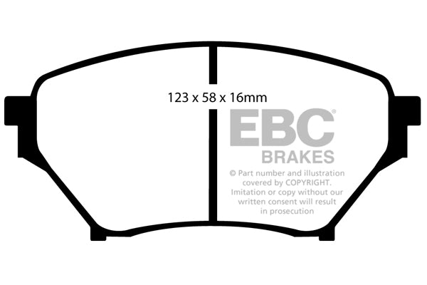 DP51452NDX Pastillas de freno BLUESTUFF NDX EBC Brakes para Mazda Mazda Miata MX5 MX5 Mk2 Sport NB – otra vista