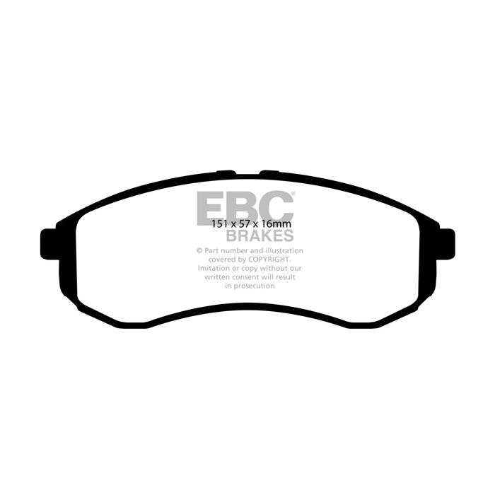 Pastillas de freno DP1481 ULTIMAX2 EBC para Mitsubishi COMMERCIAL L 200 9606