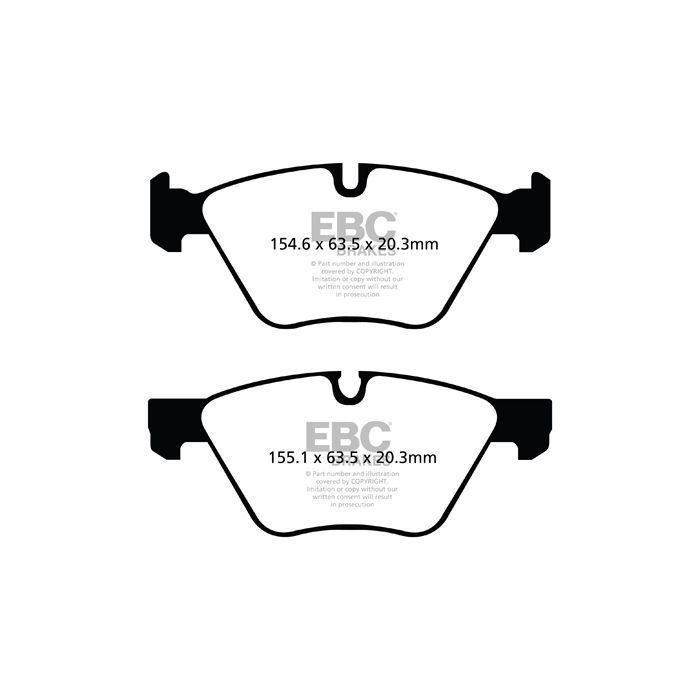 Pastillas de freno DP51493NDX BLUESTUFF NDX EBC para BMW Serie 1 E81 120, Serie 1 E82 Coupé 120, Serie 1 E82 Coupé 125, Serie 1 E87 120, Serie 1 E88 Cabrio 120, Serie 1 E88 Cabrio 125, Serie 5 E60 520, Serie 5 E60 523, Serie 5 E60 525, Serie 5 E6