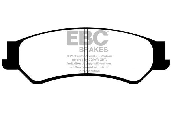 DP1500 Pastillas de freno ULTIMAX2 EBC Brakes para Ford Australia and New Zealand Fairlane BF Falcon BF V8 Falcon BF GT Falcon FG XR Territory Ford South Africa Falcon BF V8 Fairmont BF V8 Territory