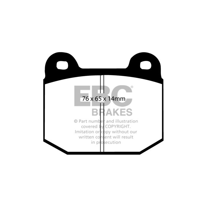 Pastillas de freno DP1537 ULTIMAX2 EBC para MG ZT, Nissan 350Z, Rover 75, GINETTA G40R, Skyline V35 ZTT
