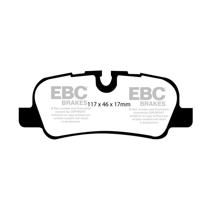 DP61542 Brake Pads GREENSTUFF EBC Brakes for Land Rover Discovery 3 Discovery 4 Range Rover L322 Range Rover Sport L320 Land Rover LR3 LR4 Range Rover Range Rover Sport Range Rover HSE