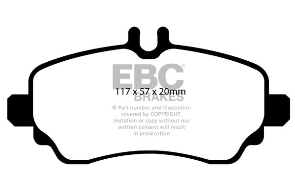 DP1555 Pastillas de freno ULTIMAX2 EBC Brakes para Mercedes-Benz Vaneo