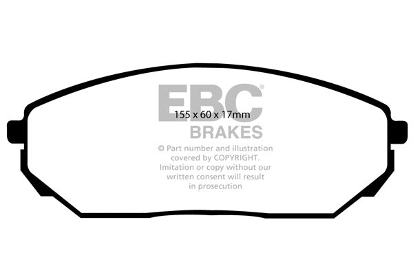 DP1557 Pastillas de freno ULTIMAX2 EBC Brakes para KIA Sorento