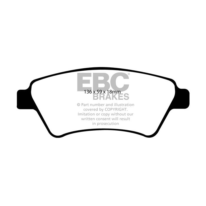 Pastillas de freno DP1569 ULTIMAX2 EBC para Renault Kangoo Renault COMMERCIAL Kangoo